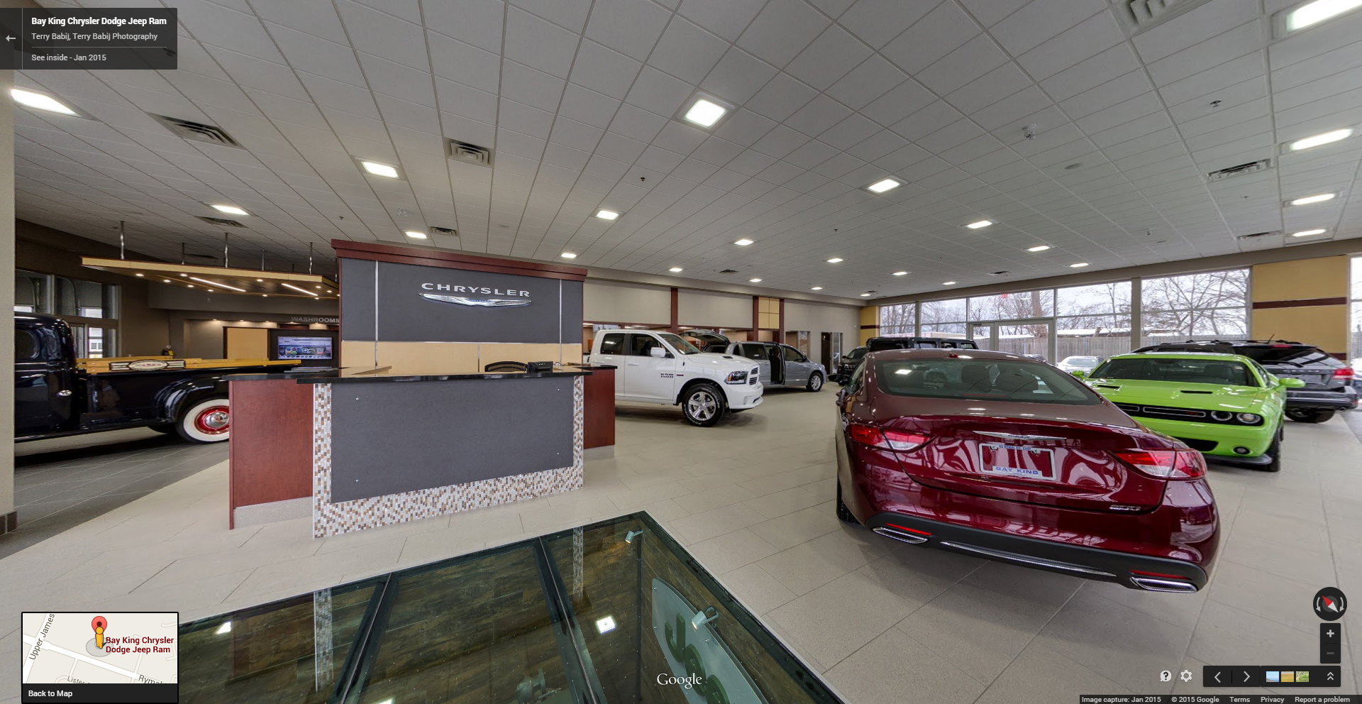 Auto Dealer, Bay King Motors, Google Maps Business View